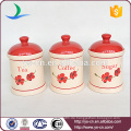 Kaffee Zucker Tee Kanister, Keramik Kanister Set, Kanister Set